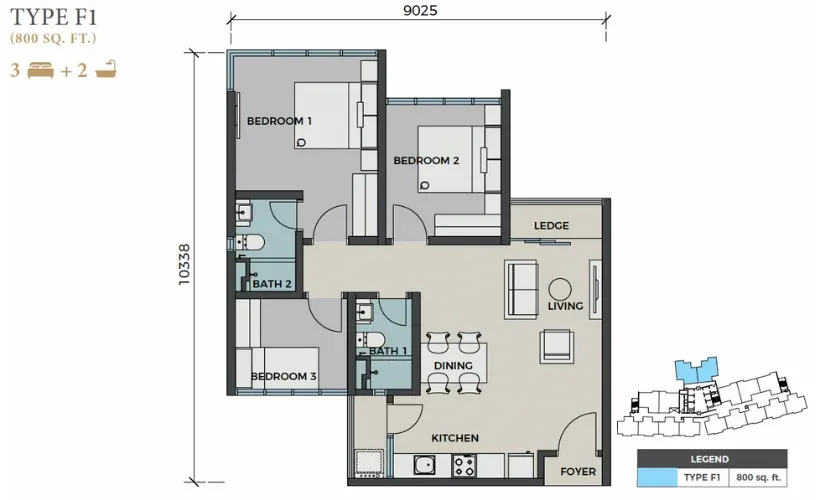 F1 floor plan